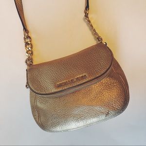 Gold Metallic Michael Kors crossbody